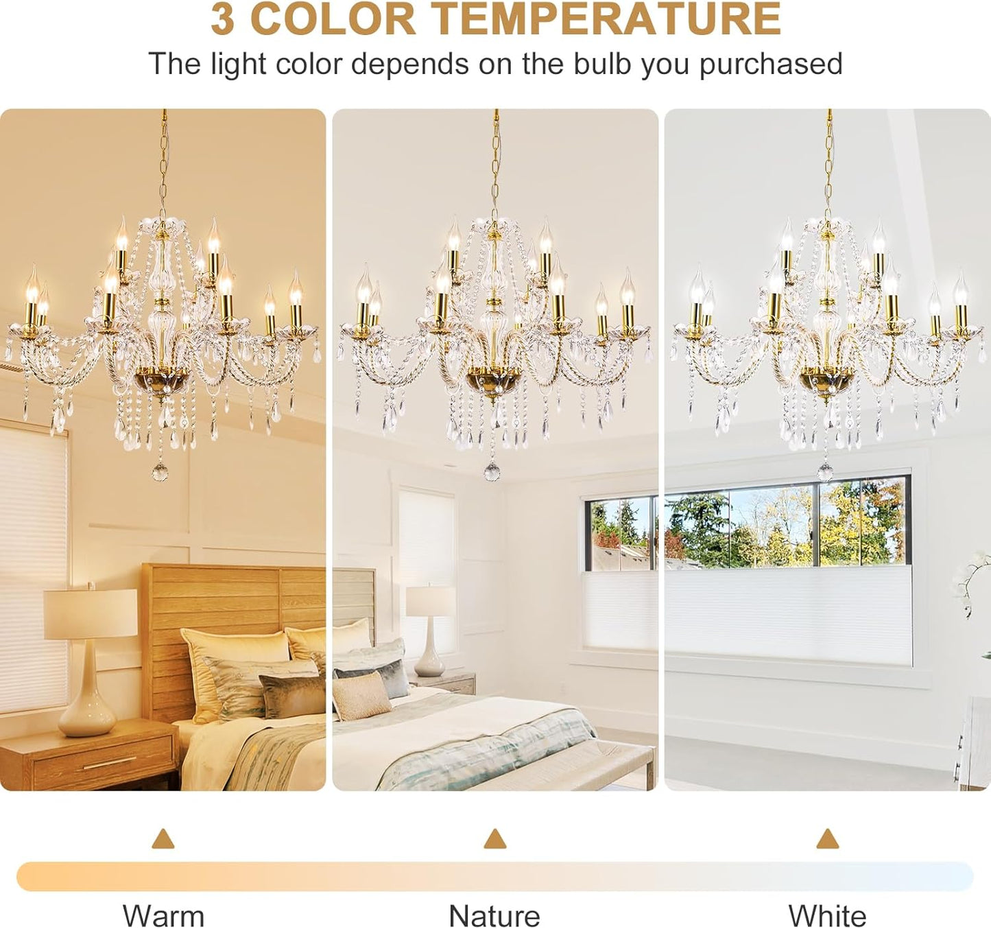 Modern 15 Lights Chandelier Golden Pendant European Style