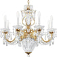 Signature 1238N-40A, Bagatelle 8 Light 26.5in x 24.5in Chandelier in Silver with Clear Swarovski Spectra Crystals