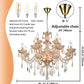 Luxury K9 Crystal Chandelier 12 Lights, Amber Gold Crystal Lighting Pendant Ceiling Fixture Modern Crystal Candle Chandeliers Lamp for Living Room, Kitchen, Foyer (12 Ligths)