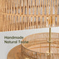 24" Boho Rattan Chandelier Light Fixture 6-Light Hand Woven Pendant Light Fixture Farmhouse Rustic