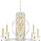Signature RS8308N-22A, Siena 8 Light 30in x 31in Chandelier with Crystal Tusks in Heirloom Gold with Clear Swarovski Spectra Crystals