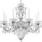 Signature 1238N-40A, Bagatelle 8 Light 26.5in x 24.5in Chandelier in Silver with Clear Swarovski Spectra Crystals